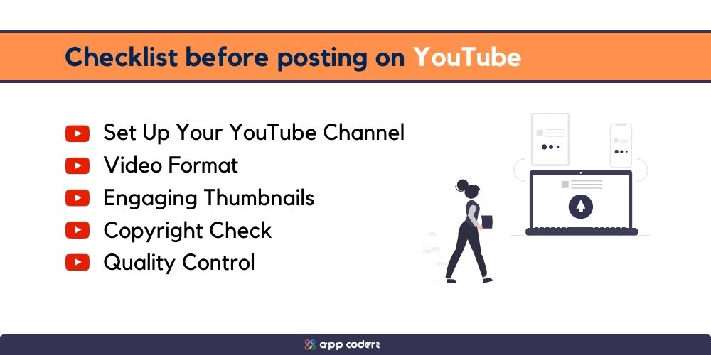 Checklist before posting on YouTube