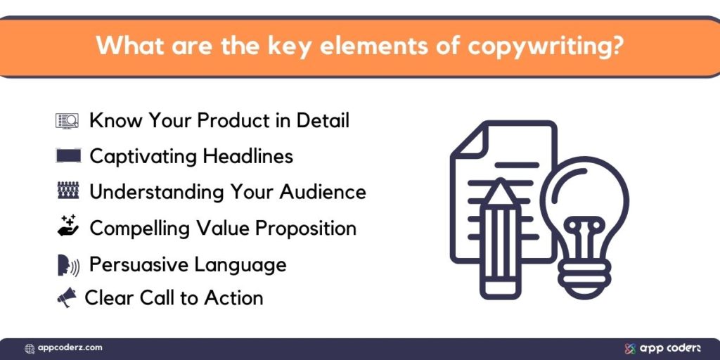 What are the key elements of copywriting?